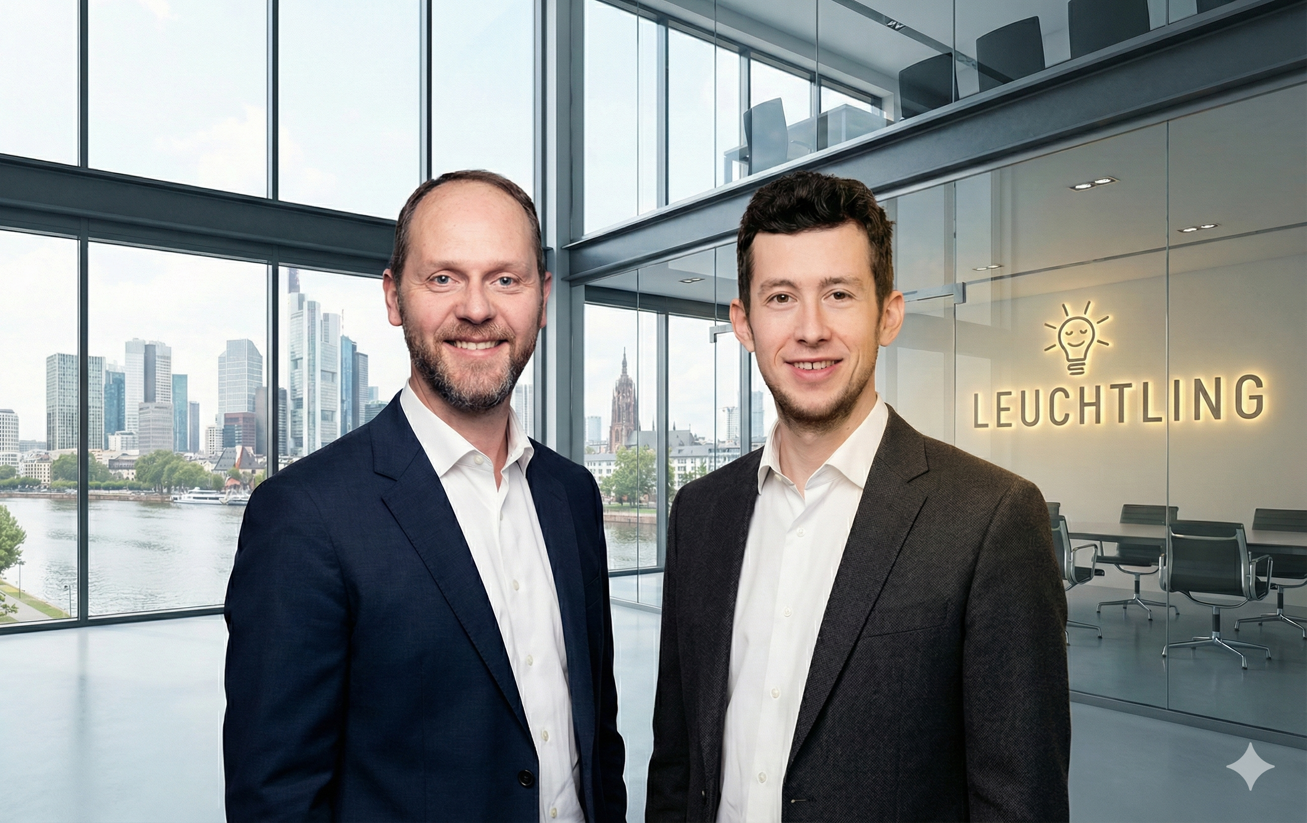 Dr. Dirk Lamprecht und Michael Ringtunatus – Die Gründer von Leuchtling KI-Bank*